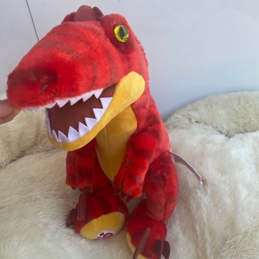 Build-A-Bear Red‎ Raptor Dinosaur Plush Toy 🦖